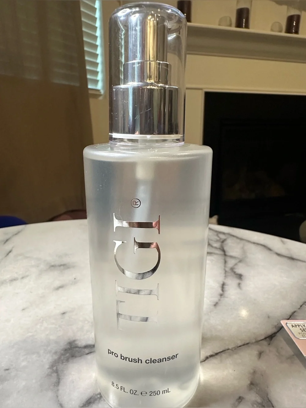 TIGI Clear & Silver Pro Brush Cleanser Bottle
